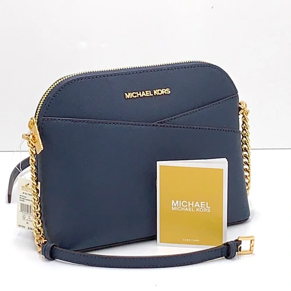 MICHAEL KORS JET SET TRAVEL DOME XCROSS XBODY NAVY COLOR